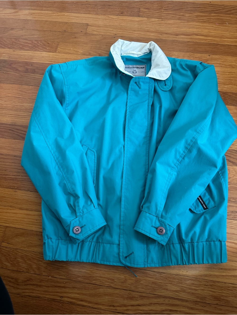 Classic Teal Mens members only Windbreaker Jacket - Lightweight Outerwear